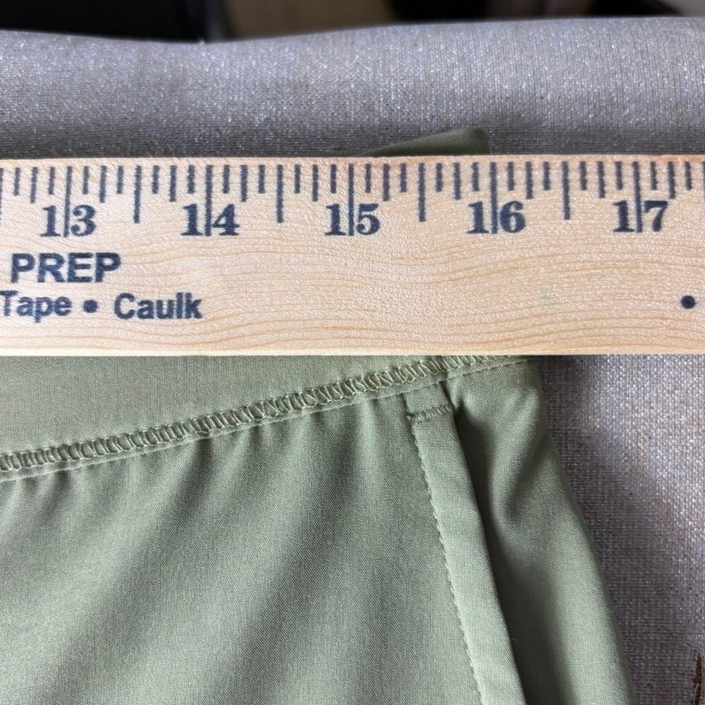 Tommy Bahama Golf Womens Pants L Olive Green Stretch‎ Tapered Ankle Zip - Picture 6 of 10